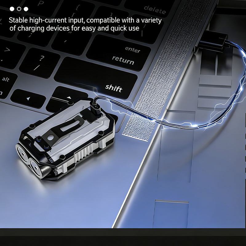 DualBeam Pro · Multi-Functional Magnetic EDC Keychain Light