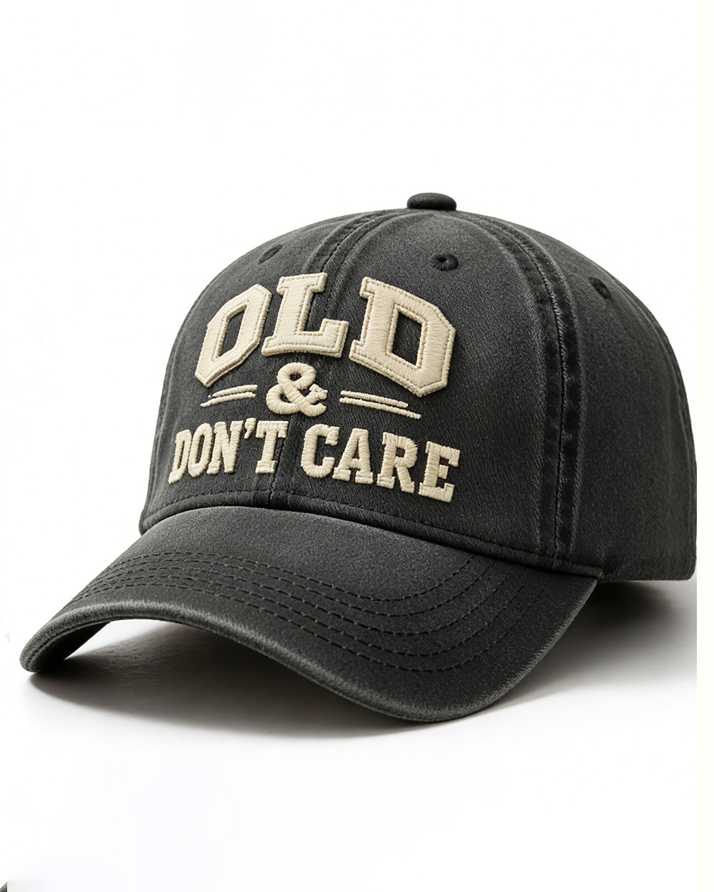 Old & Don't Care Embroidery Cap