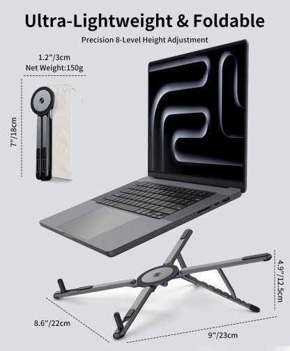 3-in-1 Magnetic Foldable Laptop Stand