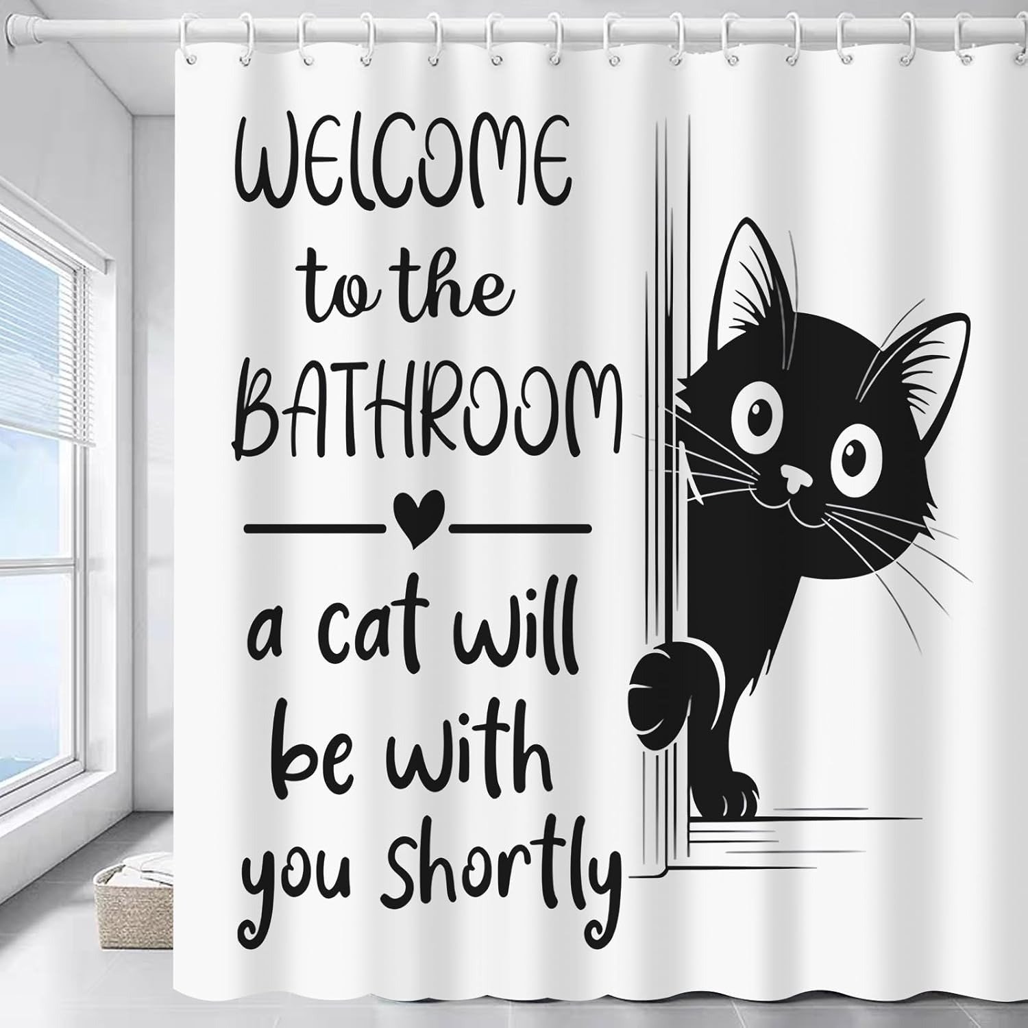 "Are You Pooping?" Donkey Shower Curtain