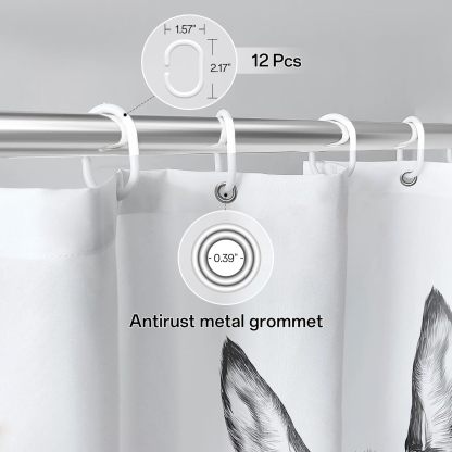 "Are You Pooping?" Donkey Shower Curtain