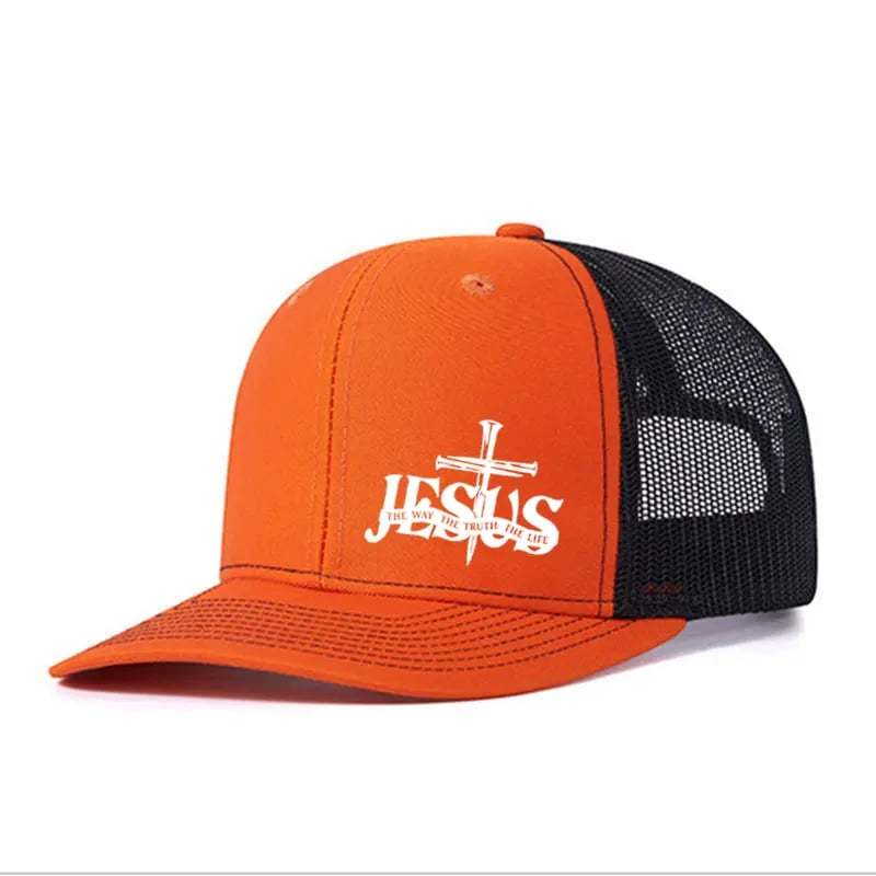 🔥LAST DAY 49% OFF- 🙏 Inspirational Jesus Cross Mesh Trucker Hat