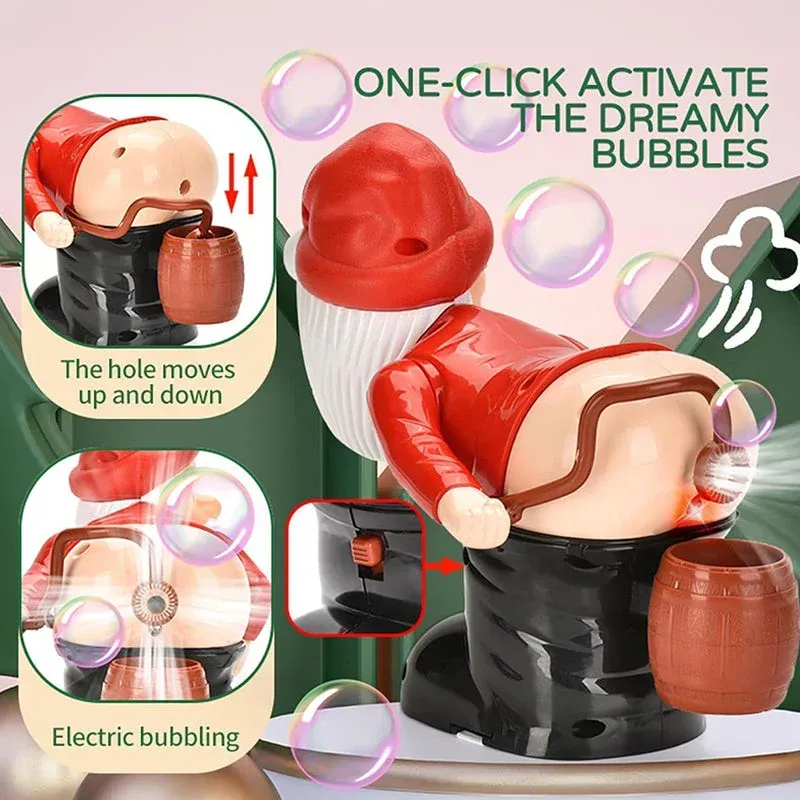⏳ Last Day 50% OFF – 🎅 Funny Santa Bubble Machine | Bubbles, Music & Flashing Lights for Holiday Fun
