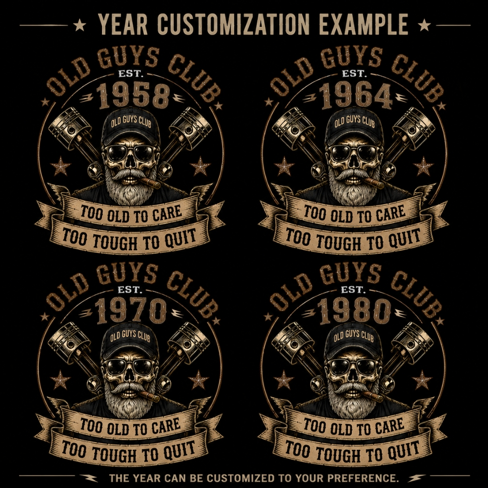 Retired But Still DangerousTM Vintage Skull T-Shirt – Old Guys Club Tee For Men