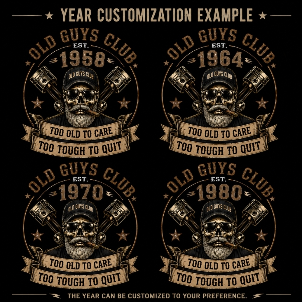 Retired But Still DangerousTM Vintage Skull T-Shirt – Old Guys Club Tee For Men