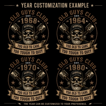 Retired But Still DangerousTM Vintage Skull T-Shirt – Old Guys Club Tee For Men