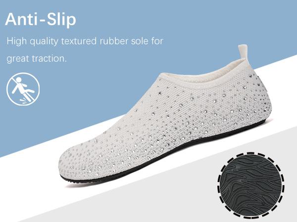 WateLves Womens Barefoot Water Shoes Travel House Slippers for Indoor and Outdoor Aqua Socks for Beach Swim Surf Yoga Dancing Camping Ideal Thanksgiving Christmas Gift