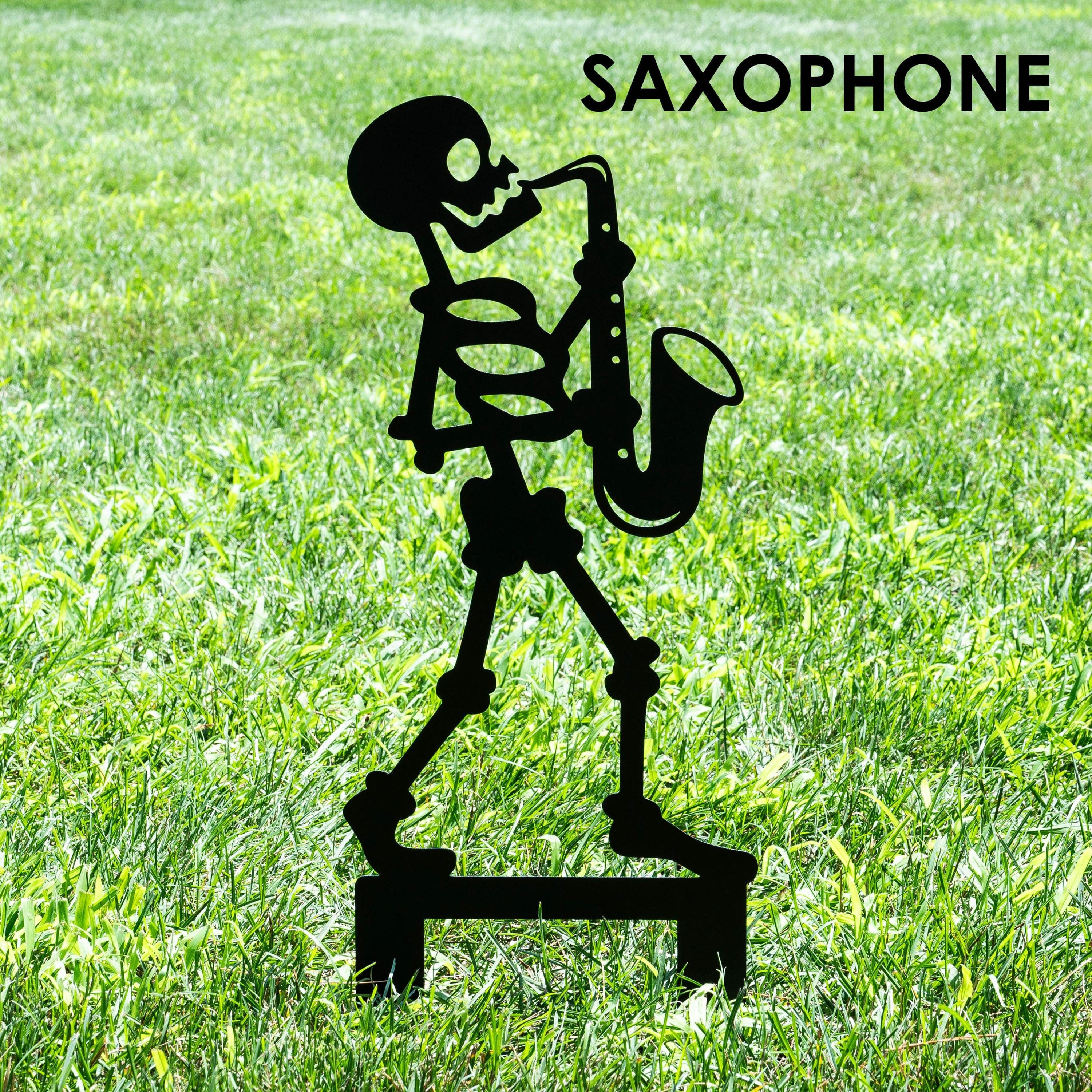 🔥LAST DAY 49% OFF - Halloween Musician Skeleton Yard Stakes Garden Signs