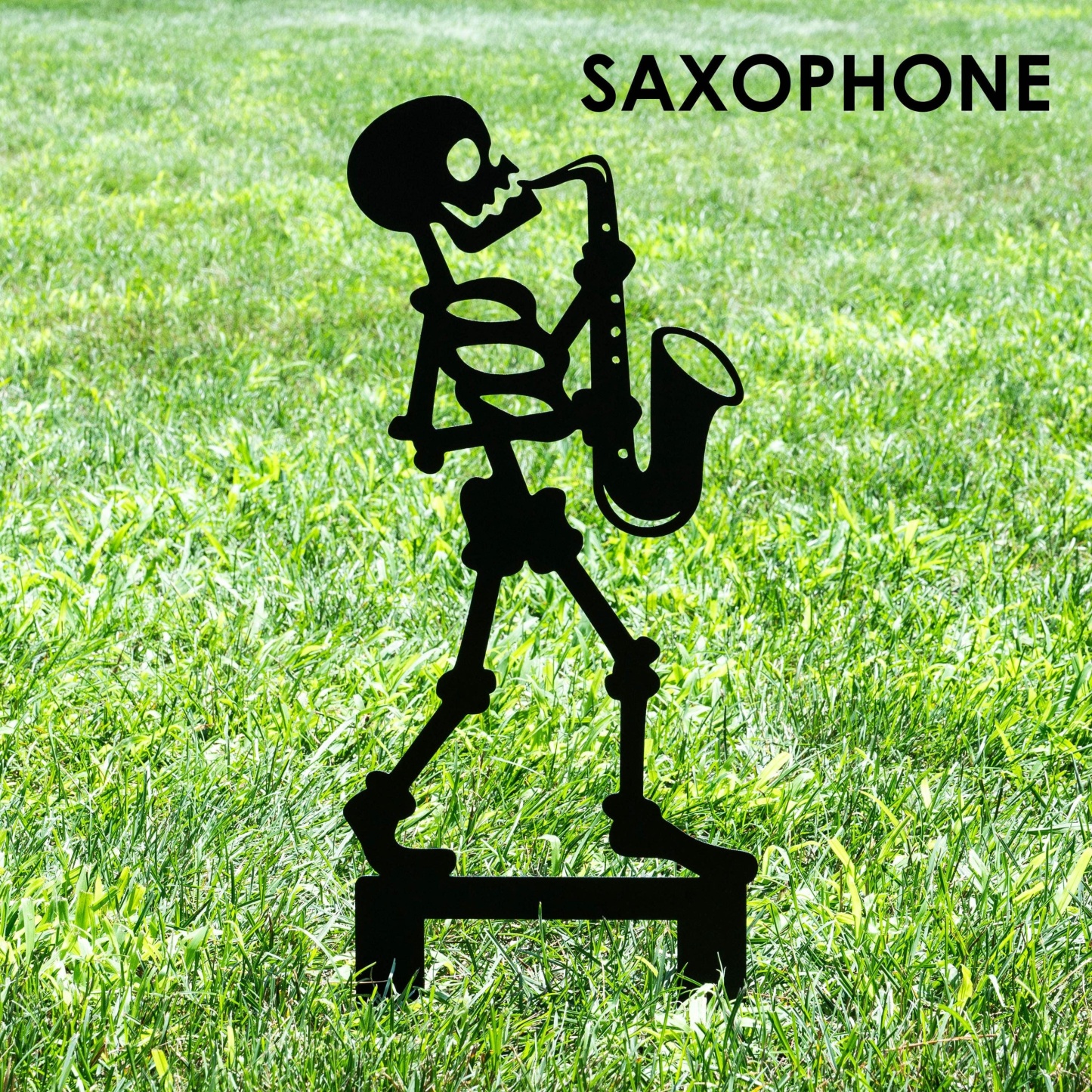 🔥LAST DAY 49% OFF - Halloween Musician Skeleton Yard Stakes Garden Signs