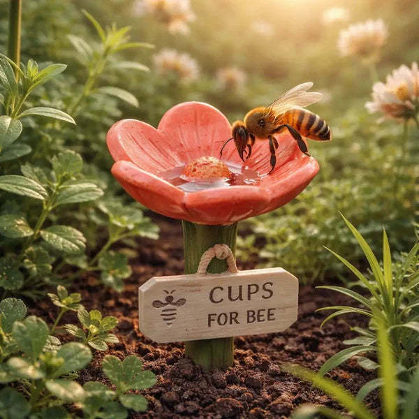 ⏳Limited-time 50% off🐝Flower-Shaped Bee Watering Station💧