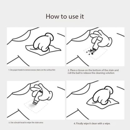 Elephant Kiss Stain Remover, Dual Head Sticks for Instant Treatment, Removes Tough Stains and is Safe for Fabrics, Fabric Cleaner in Travel Format