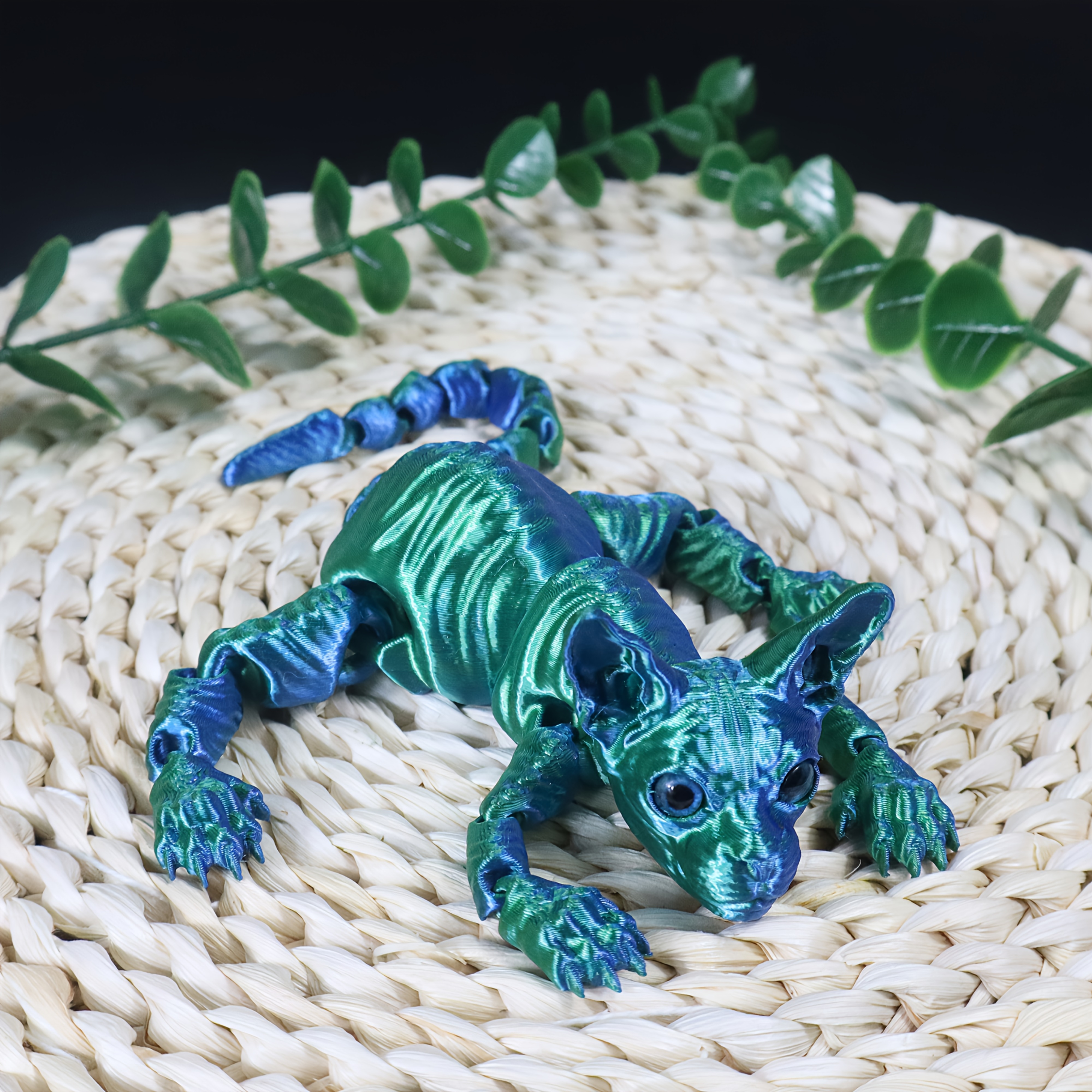 23cm/9.06inch 3D Printed Articulated Cat Figure