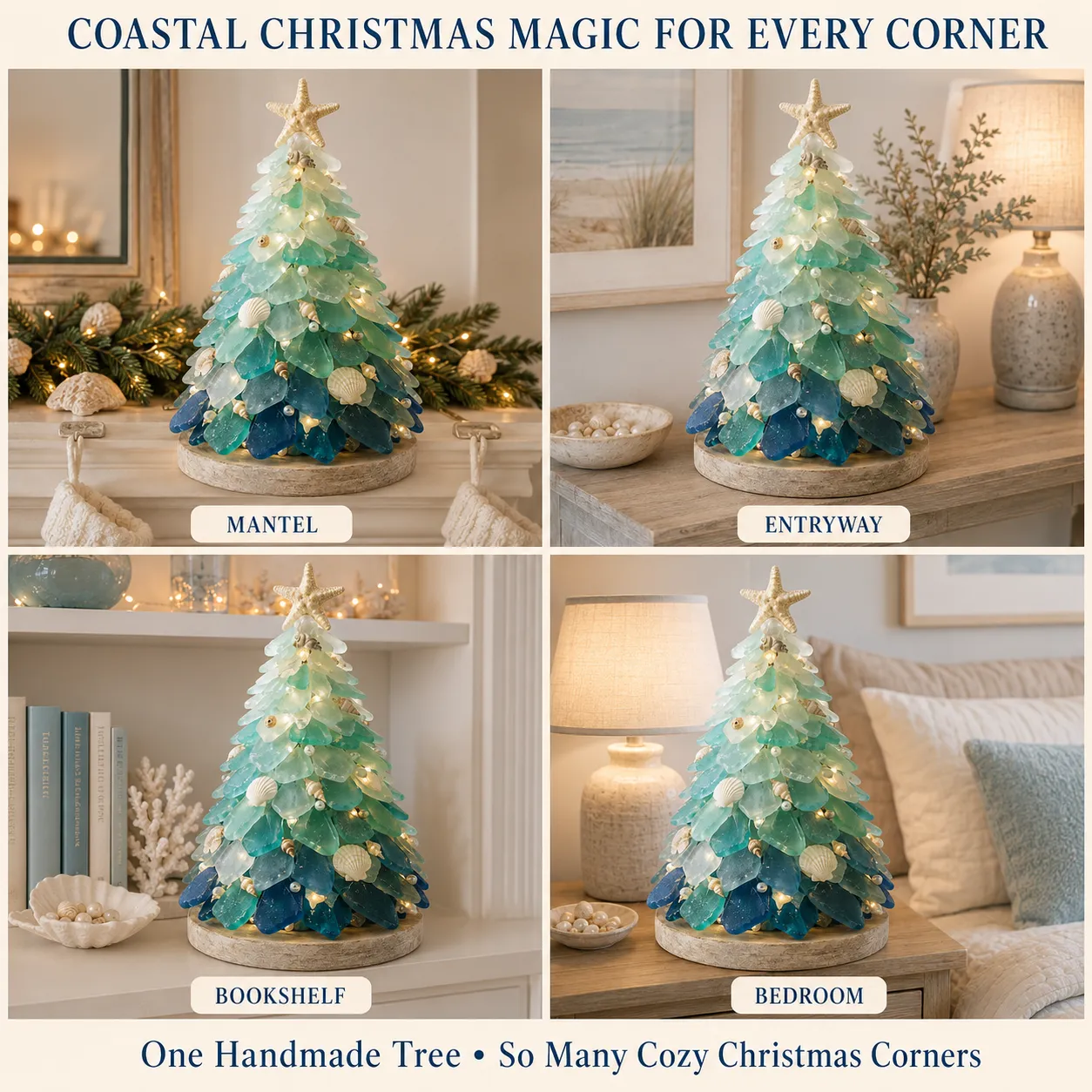 ⏳ Last Day 50% OFF – 🌊 Beginner-Friendly DIY 3D Lighted Sea Glass-Style Art Kit Collection | Complete Kit with Sea Glass-Style Pieces, LED Lights & Step-by-Step Guide Included 💕