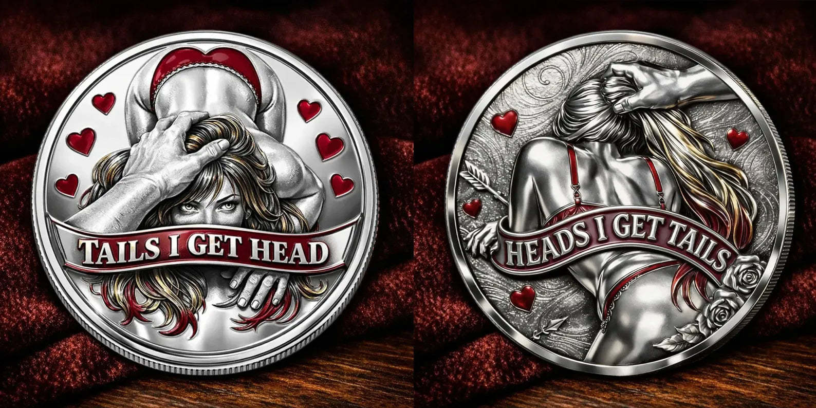🌹Early Valentine Sale 60% OFF -❤️Heads I Get Tail / Tails I Get Head Commemorative Coin