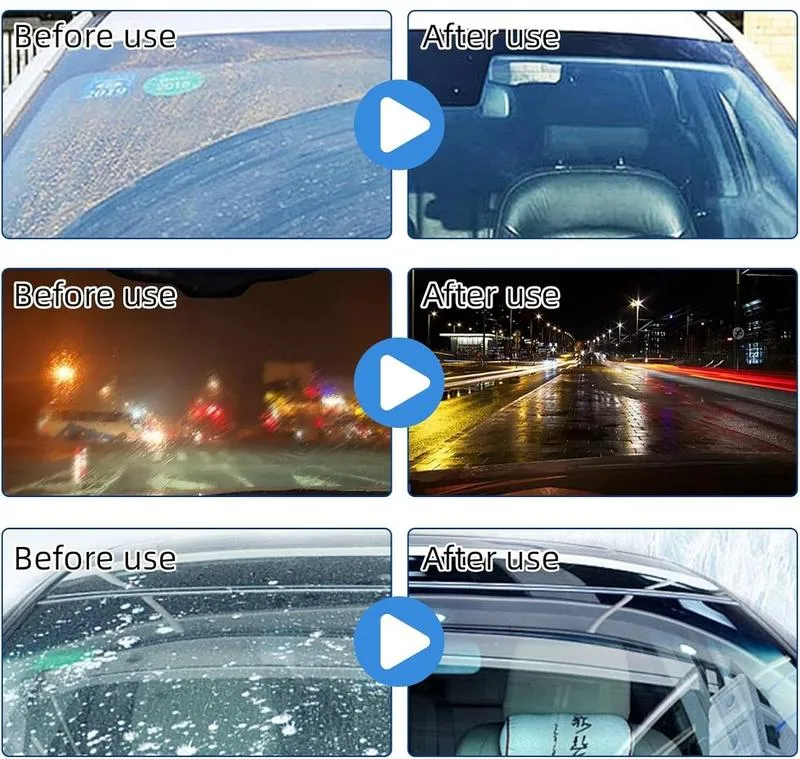 🚗🧼Automotive Oil Film Cleaning Brush for Car Windows – Glass Cleaning Board