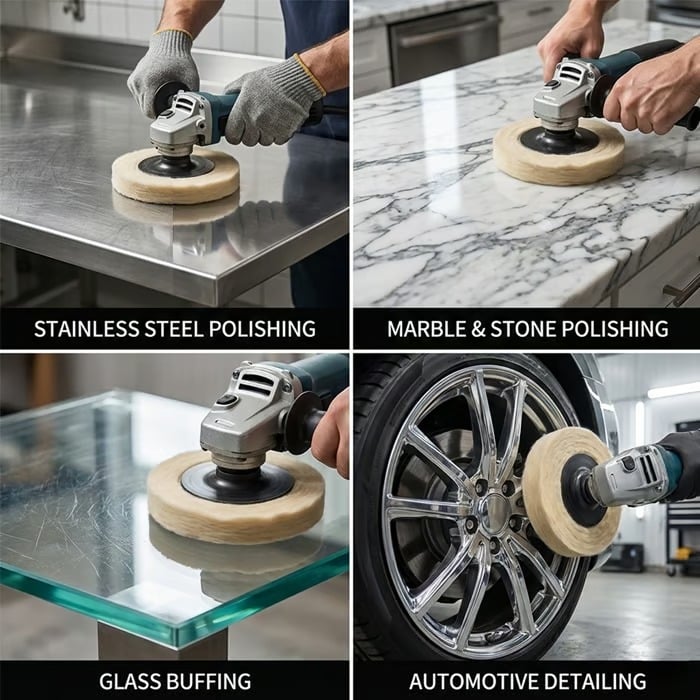 🏆Flash Sale 60% OFF - 3-PCS Premium Wool Polishing Disc for Angle Grinders