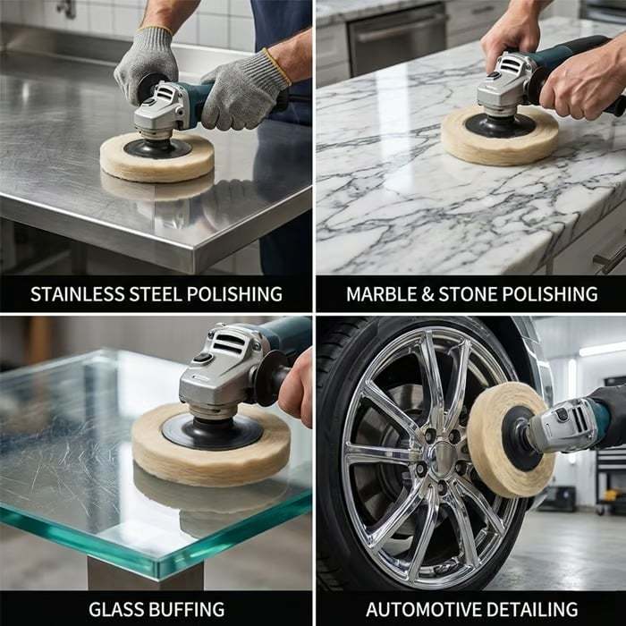 🏆Flash Sale 60% OFF - 3-PCS Premium Wool Polishing Disc for Angle Grinders