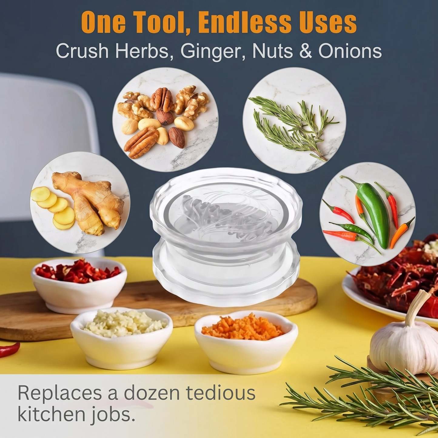 🎁Hot Sale 49% OFF🔥Manual Garlic Twister & Masher