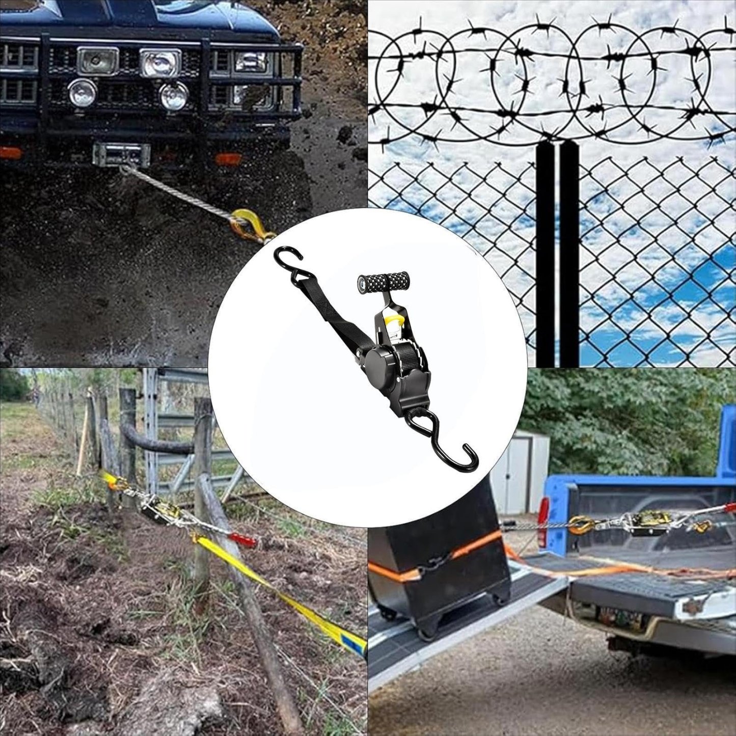 🔥Christmas Sale 49% OFF – Pro Reinforced Heavy-Duty Auto-Retractable Ratchet Straps (Buy 4 Get 1 Free Extra FREE SHIPPING)