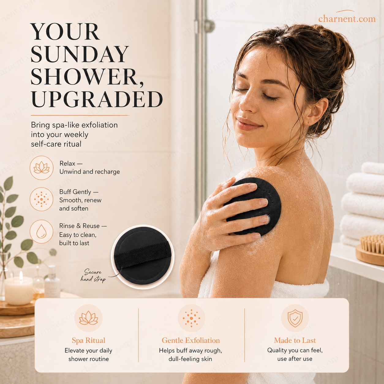 🥳2026 Hot Sale🥳💞50k+ Sold!🌸🧖‍♀️ 50% Off! Scrub Bath Pads – Gently Exfoliate, Unclog Pores, Reveal Brighter Skin. Durable Rubber, Easy To Rinse. A Little Scrub Goes A Long Way! ✨🛀