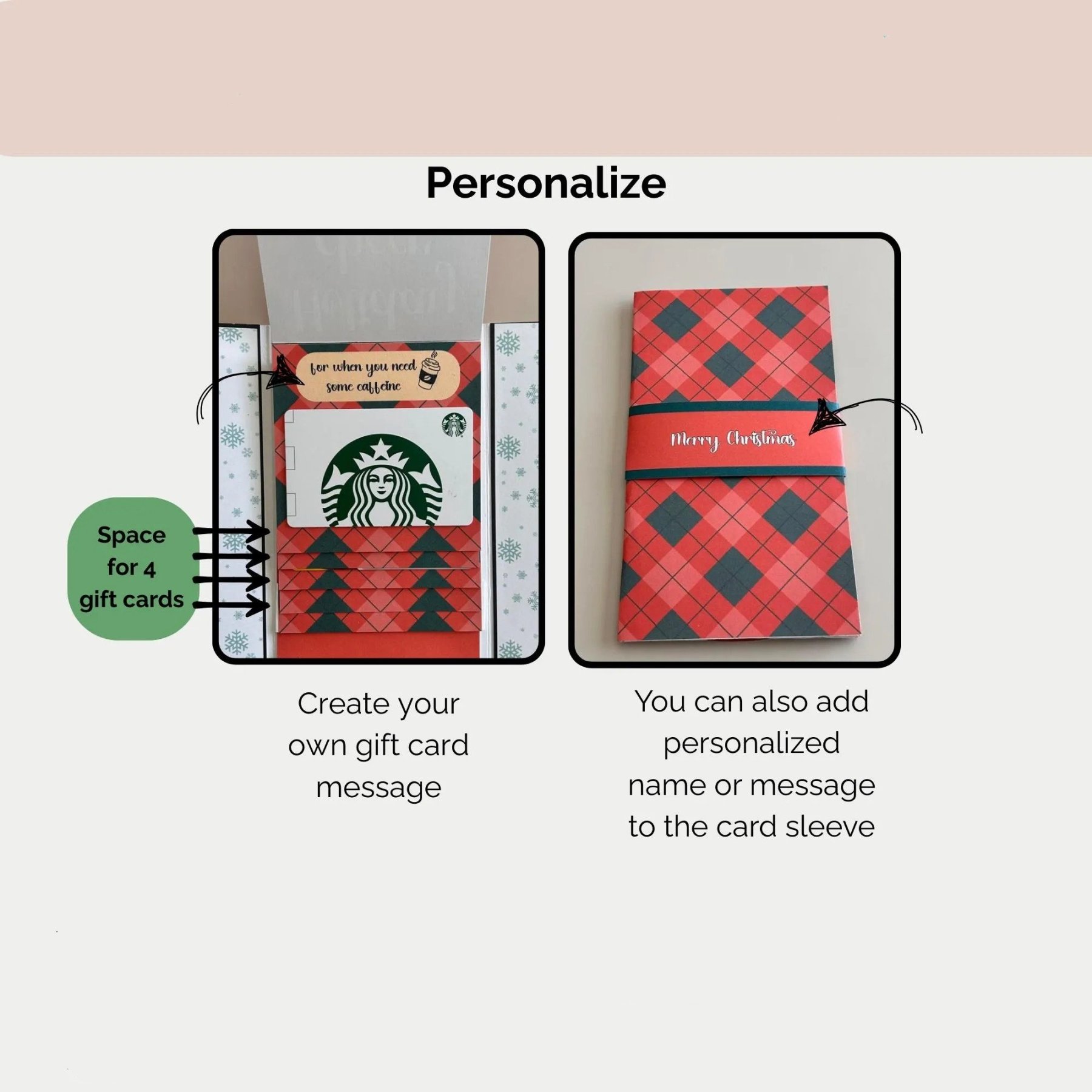 🔥LAST DAY 50% OFF - 🎅✨Handmade Waterfall Christmas Gift Card Booklet♻️Free PDF Included!