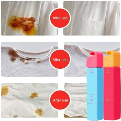 Elephant Kiss Stain Remover, Dual Head Sticks for Instant Treatment, Removes Tough Stains and is Safe for Fabrics, Fabric Cleaner in Travel Format