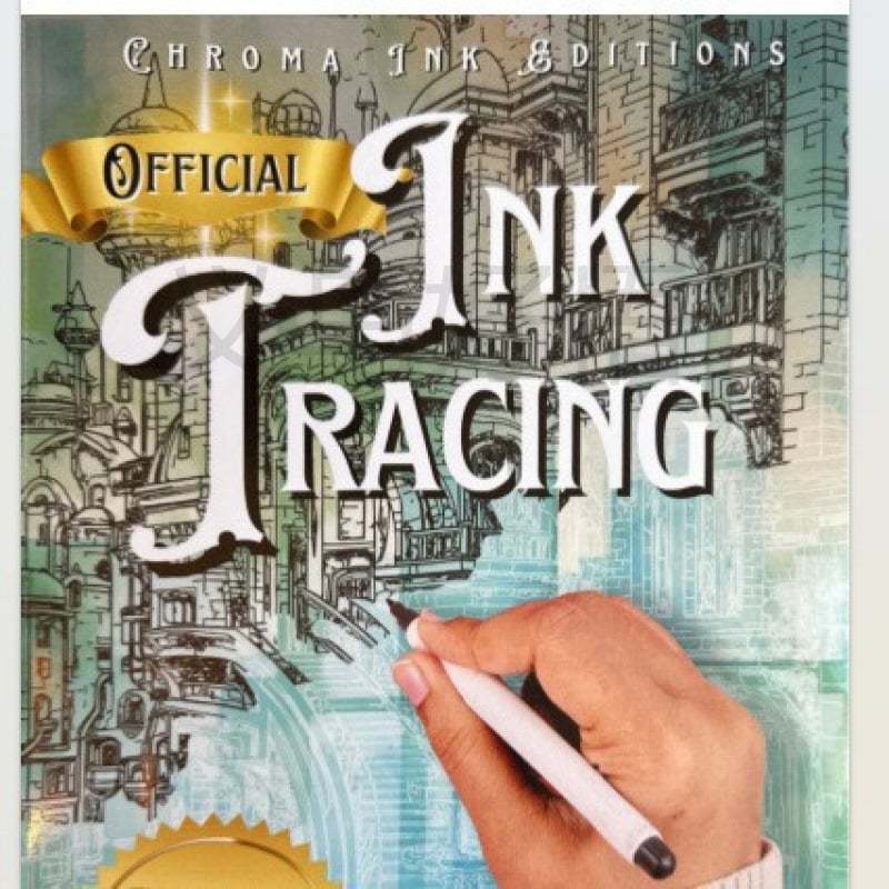 🎨✏️Ink Tracing Coloring Book - For Beginners & Stress Relief(📚Hardco