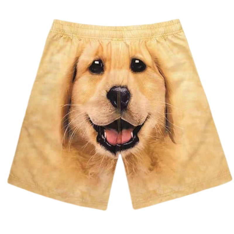 Funny Dog Graphic Shorts Casual Streetwear