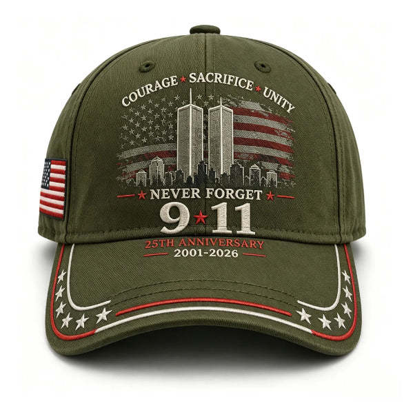 🦅50% OFF🔥Never Forget 9/11 25th Anniversary Memorial Cap