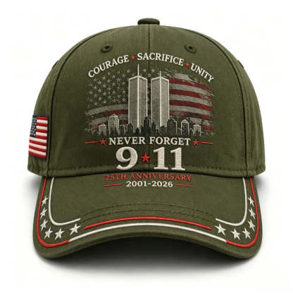 🦅50% OFF🔥Never Forget 9/11 25th Anniversary Memorial Cap