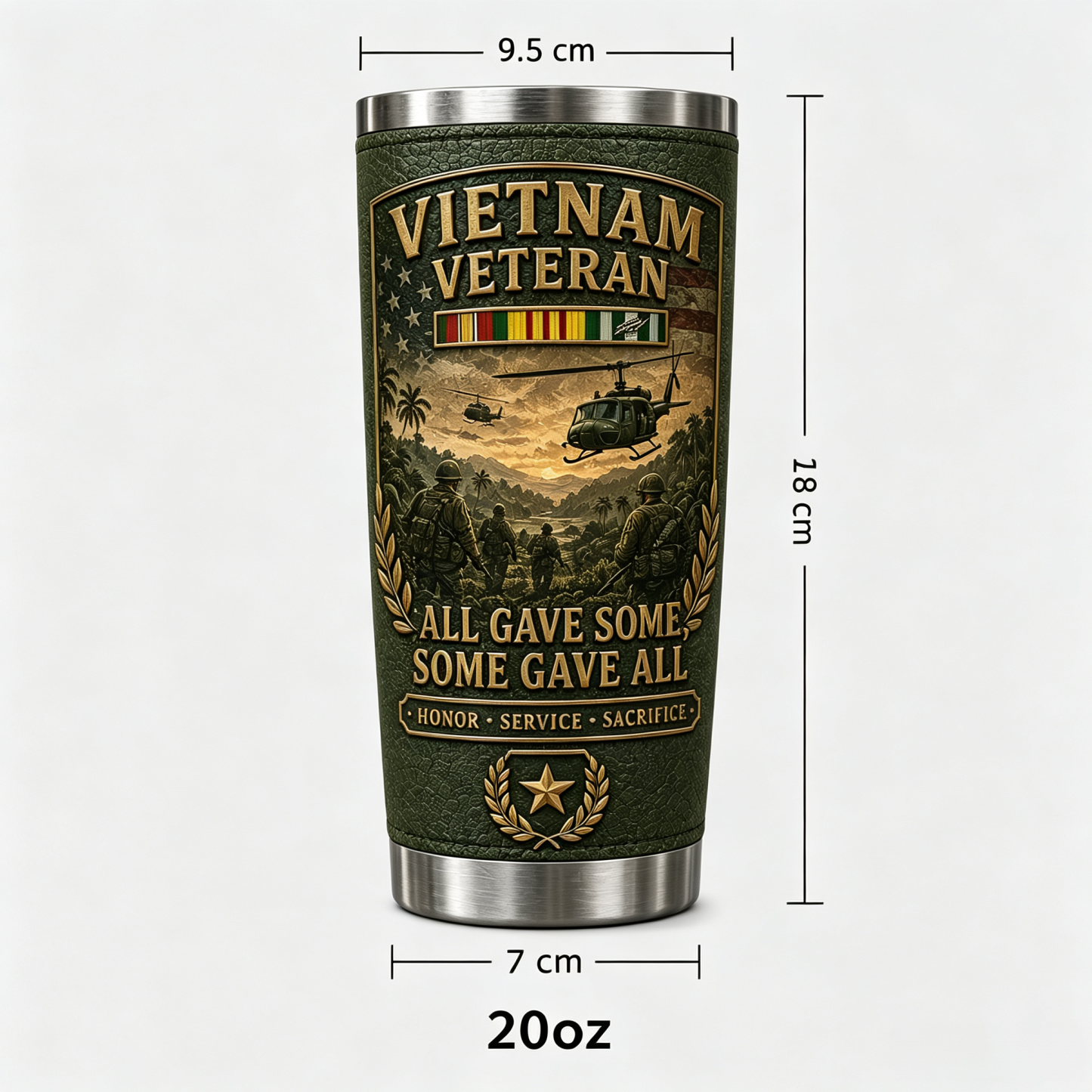 🔥 Last Day Promo: 50% OFF-🇺🇸 Vietnam War Veteran Commemorative Travel Tumbler