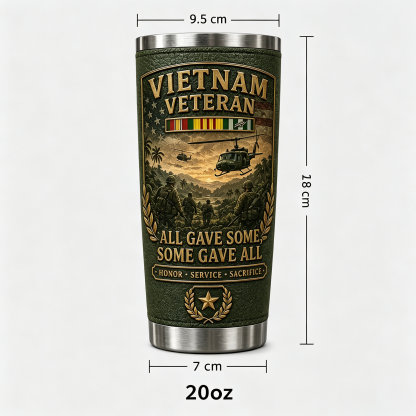 🔥 Last Day Promo: 50% OFF-🇺🇸 Vietnam War Veteran Commemorative Travel Tumbler