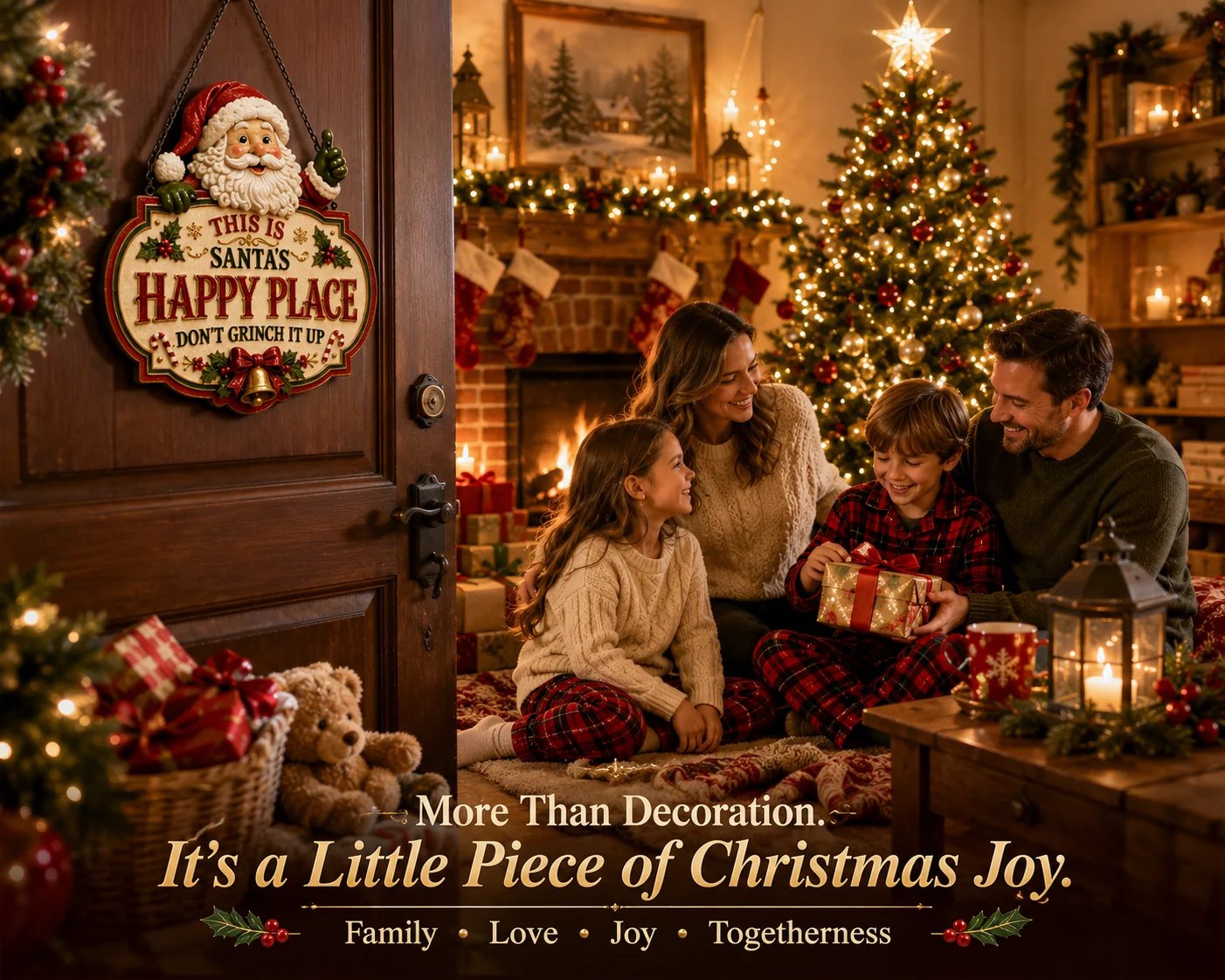 🎄Collection Of Wooden Hanging Signs Featuring Christmas Characters | 8 Festive Designs Measuring 7.9 Or 11.8 Inches, With Vintage-Inspired Illustrations, Layered Christmas Details And A Hanging Design ✨