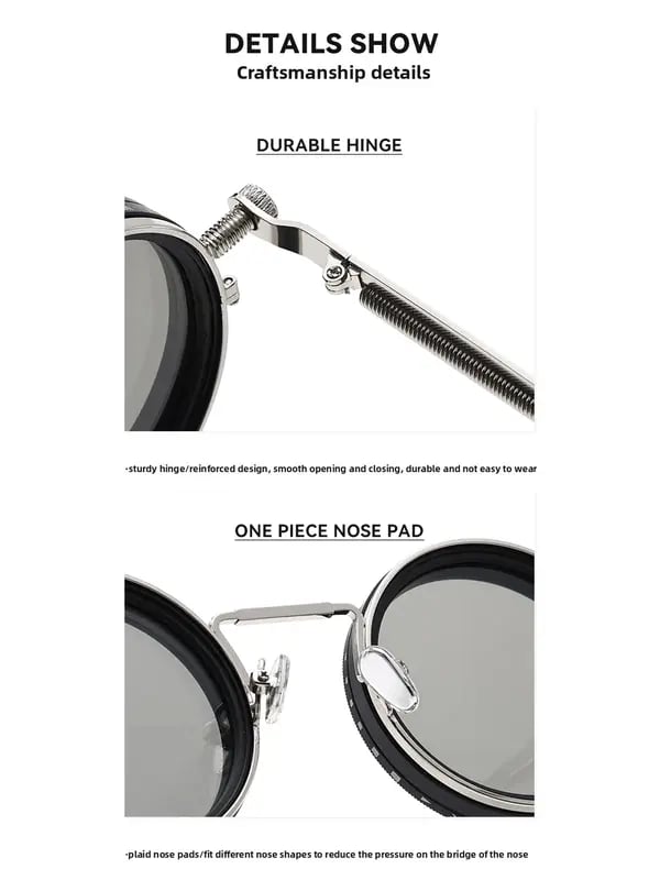 Adjustable 1-9 High Quality Sunglasses Fishing Rounded Polarized Glasses