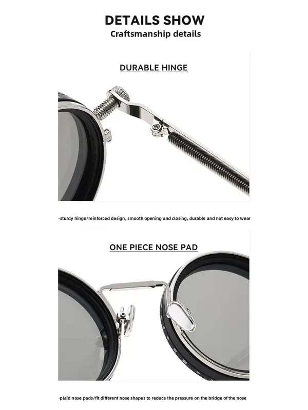 Adjustable 1-9 High Quality Sunglasses Fishing Rounded Polarized Glasses