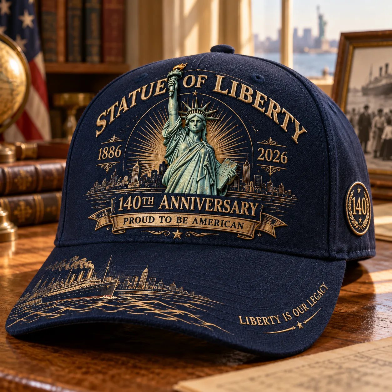 Statue of Liberty 140th anniversary commemorative cap