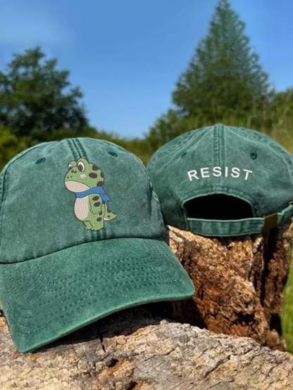 Unisex Portland Frog Resist Print Hat