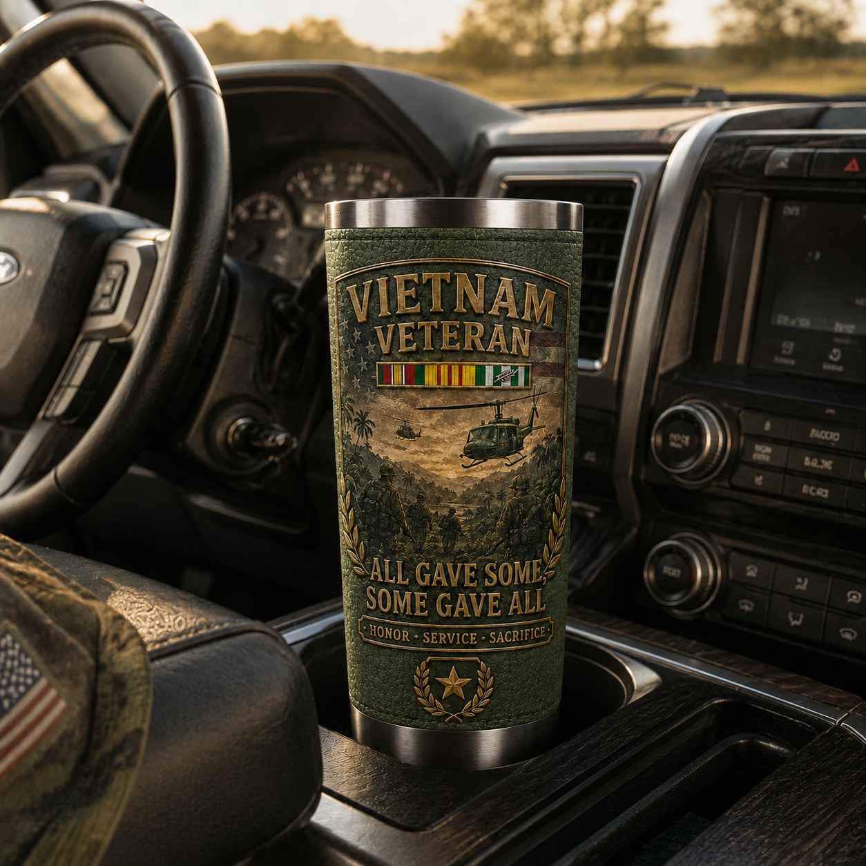 🔥 Last Day Promo: 50% OFF-🇺🇸 Vietnam War Veteran Commemorative Travel Tumbler