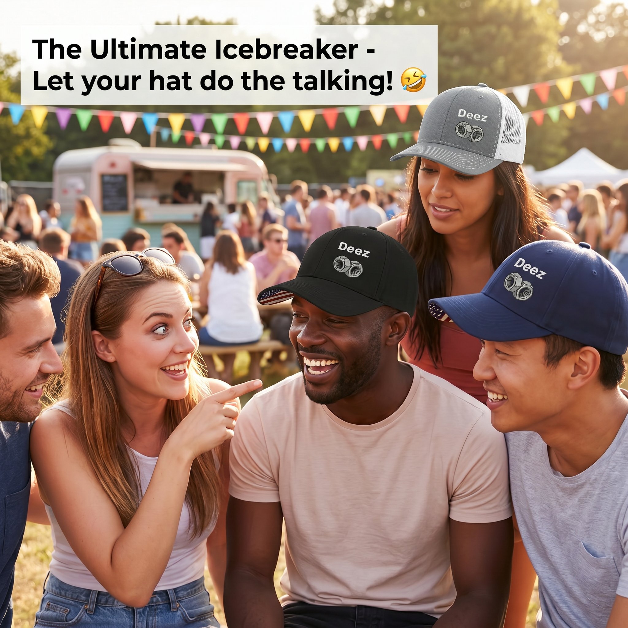 🔥LAST DAY 49% OFF- 🧢 "Deez" Premium Embroidered Snapback Hat