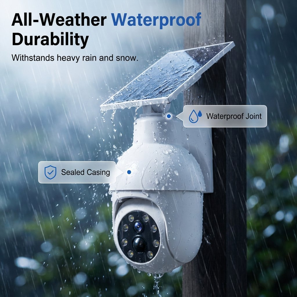 ⏰Sale 50% OFF - Solar-Powered Simulated Surveillance Camera Street Light