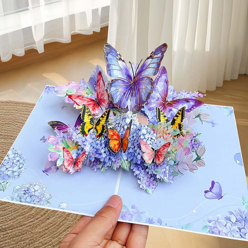 🔥 Mother's day gift🦋Vibrant 3D  Butterfly & Daisy Pop-Up Greeting Card✨