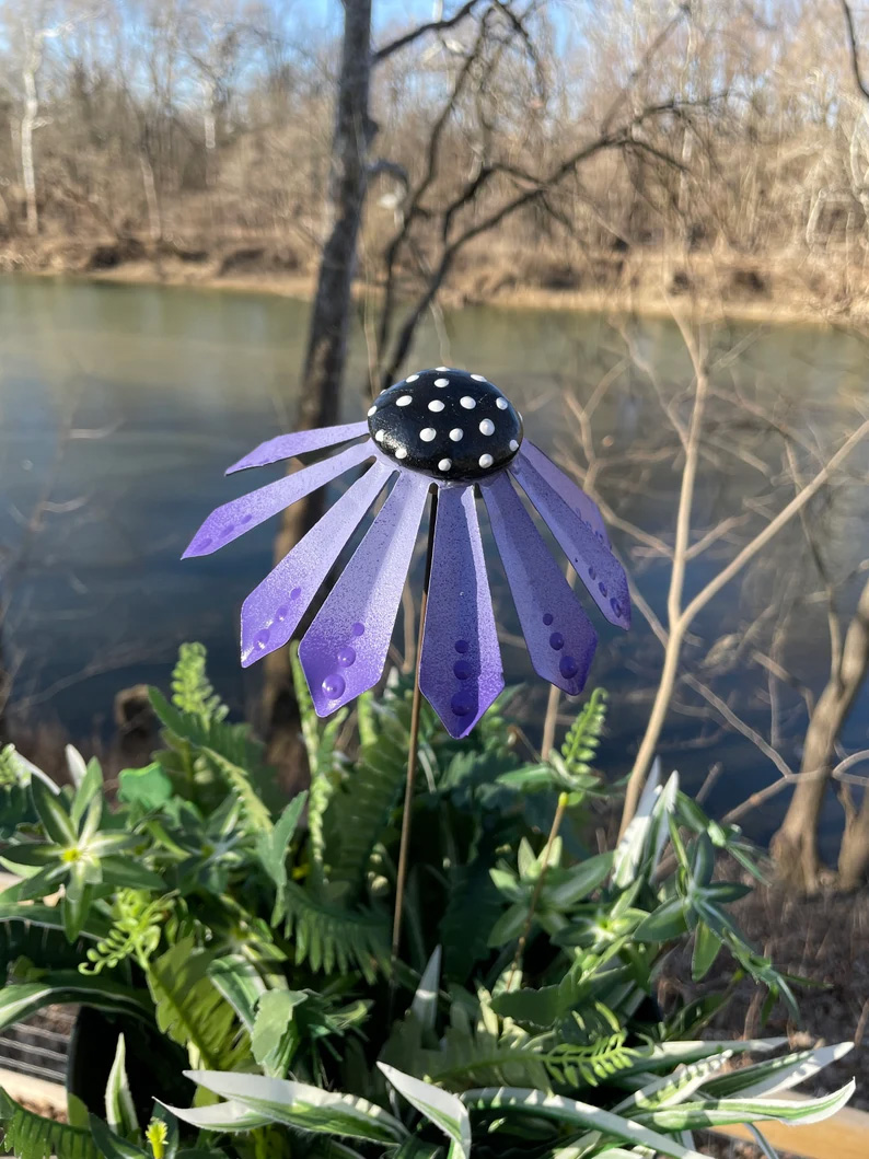 Echinacea Flower Garden Stakes