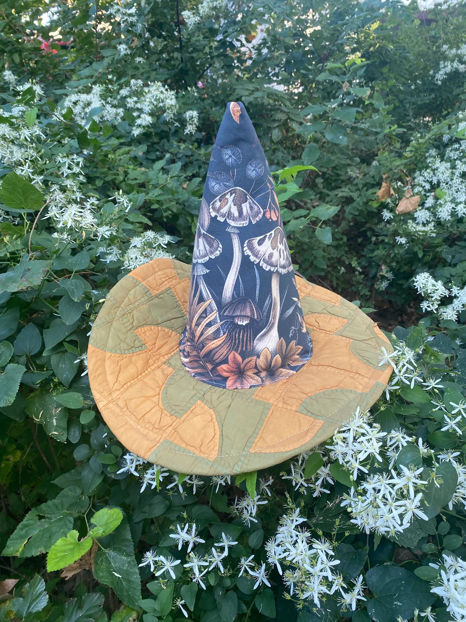 🔥LAST DAY 50% OFF - 🧙The Quilted Witch Hat | Handcrafted Folk Art Hat