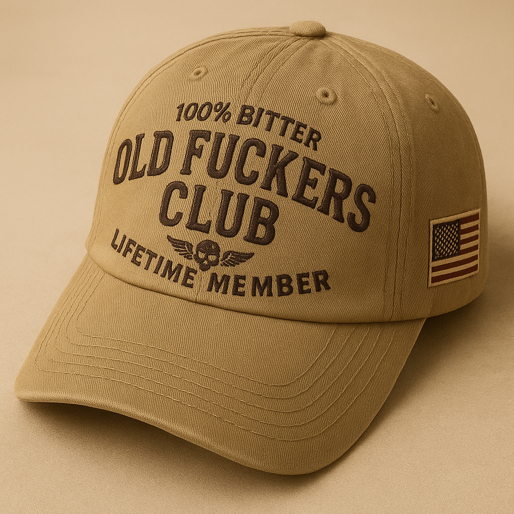 Old Fuckers Club-Vintage Baseball Cap