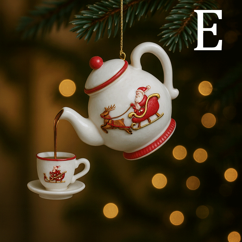 🏆 500K+ SOLD! ✨2025 USA✨Christmas Teapot Ornament