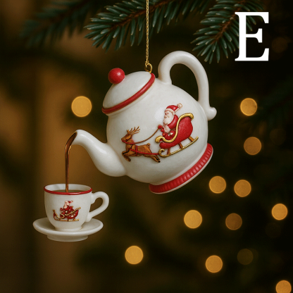 🏆 500K+ SOLD! ✨2025 USA✨Christmas Teapot Ornament