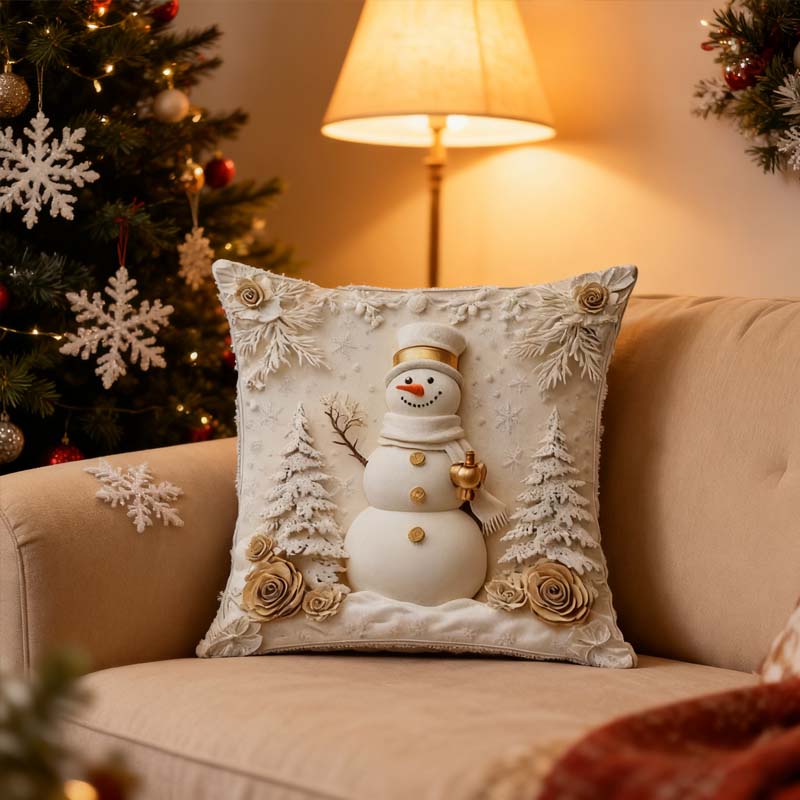 🏆 50K+ SOLD! 🎄 Luxury Christmas Style Pillow Cover – Machine Washable, Wrinkle-Resistant, Durable, Perfect for Living Room, Bedroom, Office & More 🛋️✨