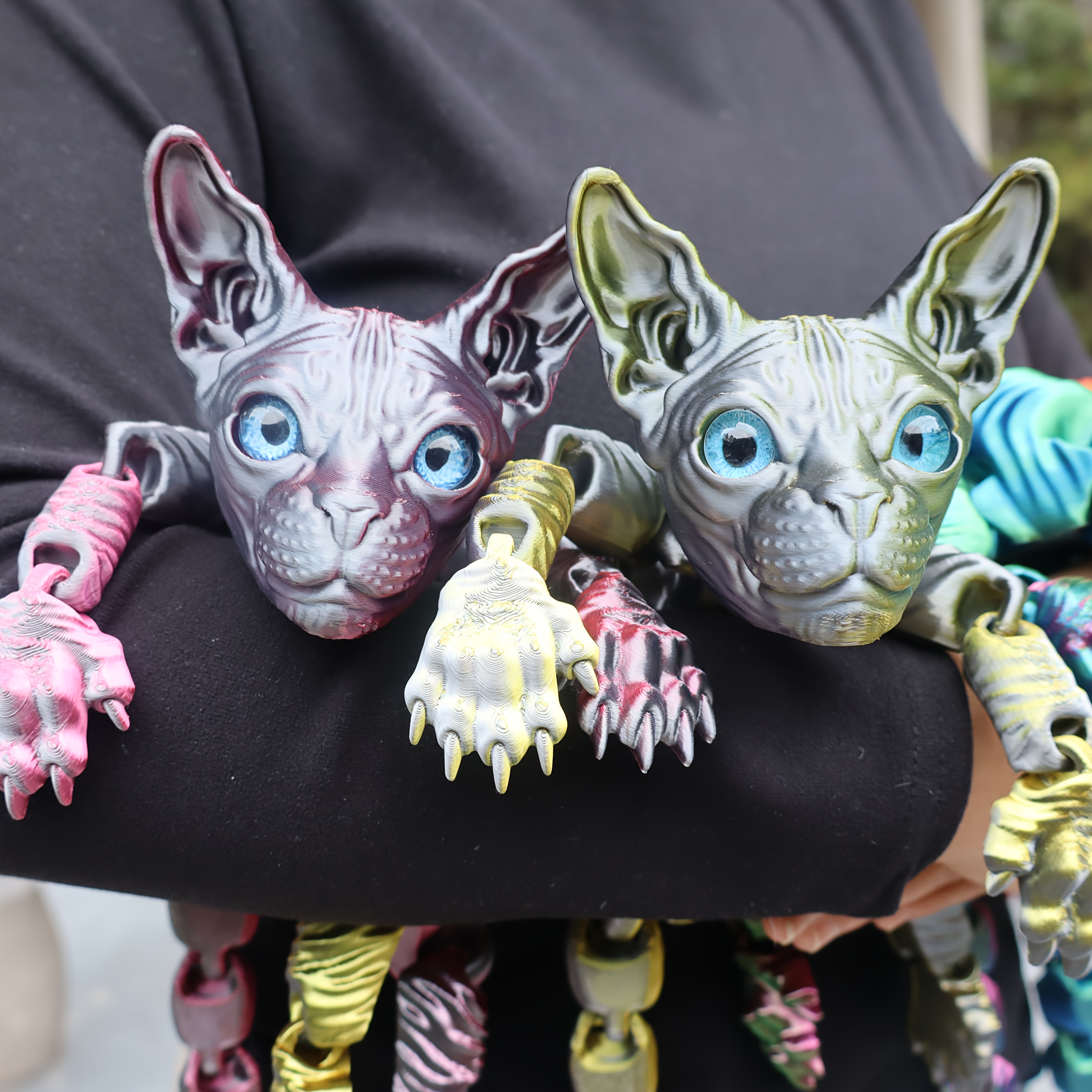 23cm/9.06inch 3D Printed Articulated Cat Figure