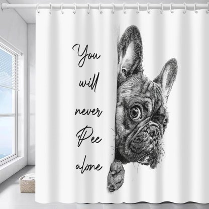 "Are You Pooping?" Donkey Shower Curtain