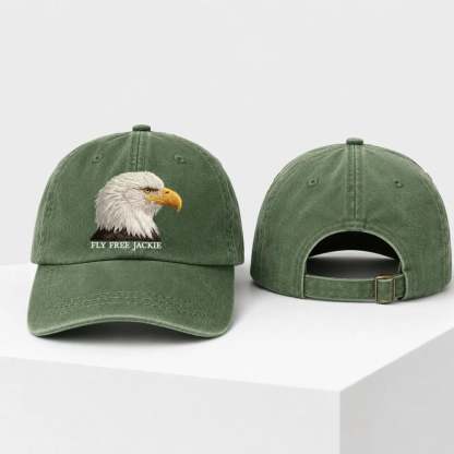 🦅 Fly-Free-Jackie Embroidered Memorial Cap
